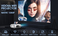Load image into Gallery viewer, VIDOKA BL70 Native 1080P WiFi Projector, 8000L Full HD Video Projector
